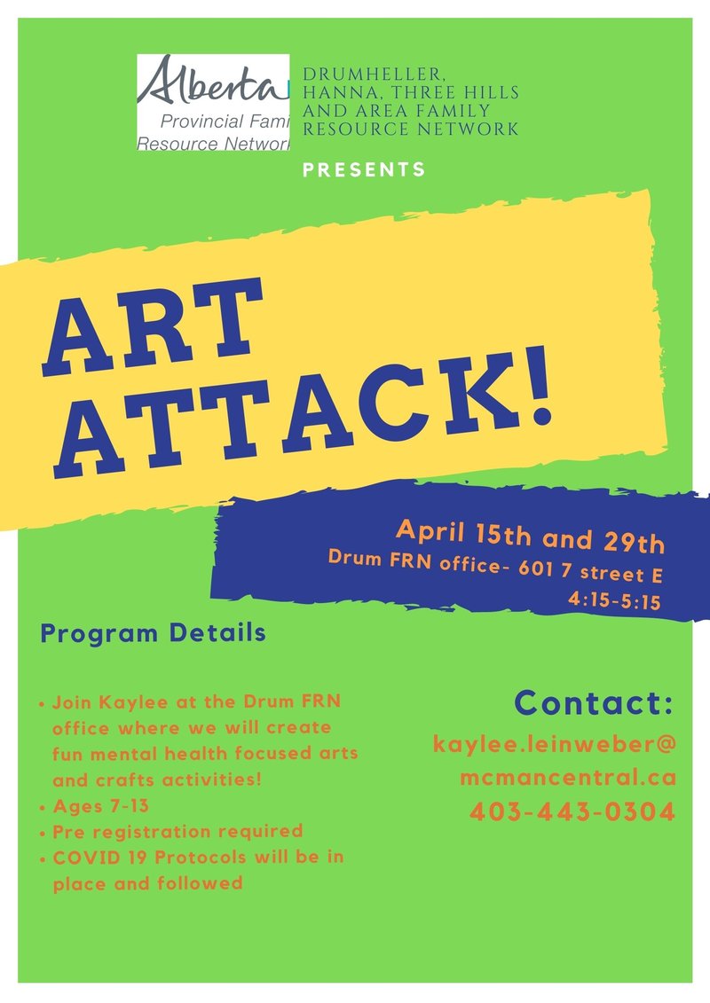 Family Resources Art Attack April 2021