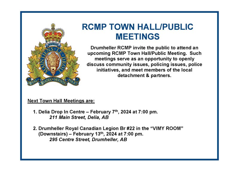 RCMP Townhall 20240124