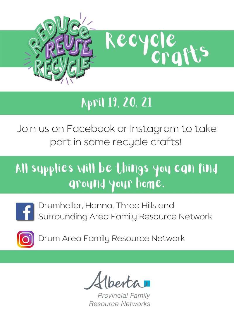 Family Resources April 2021 Recycle Crafts